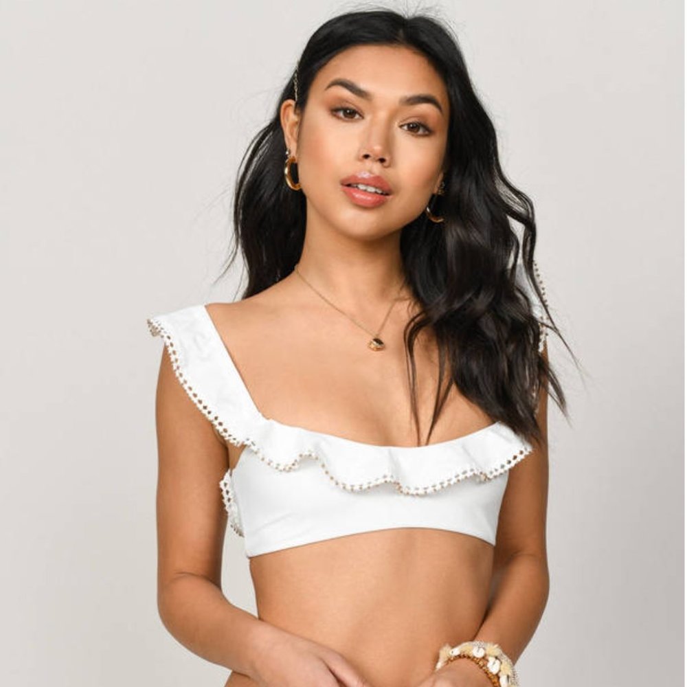 TOBI Let You Go Beaded Bikini Top